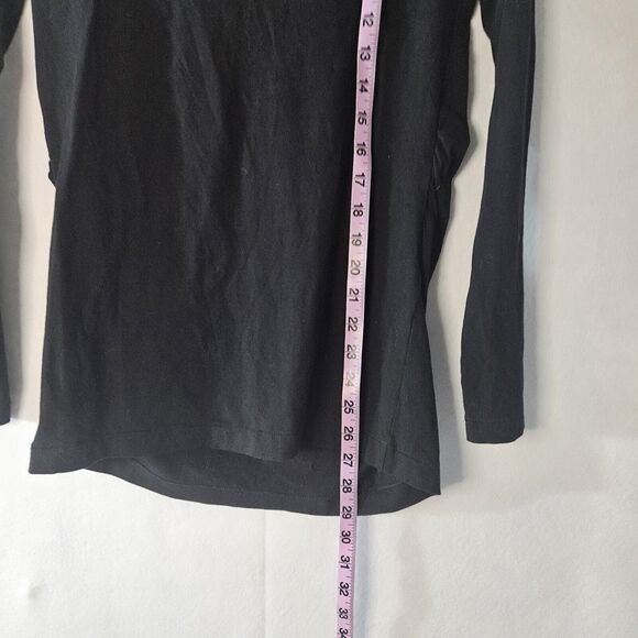 Love by Gap Maternity Black Long Sleeve Top Sz S Womens - Picture 3 of 5